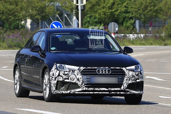 Audi A4 spyshots facelift