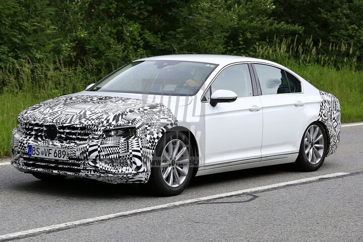 Volkswagen Passat 2018 facelift spyshots