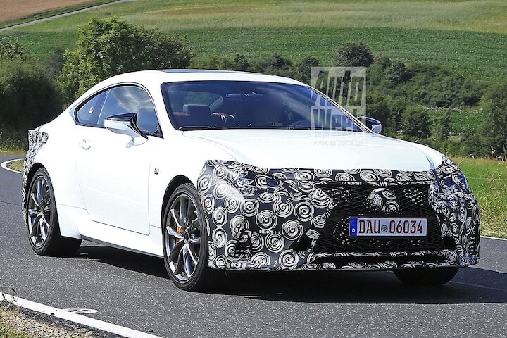 Lexus RC F facelift spyshots