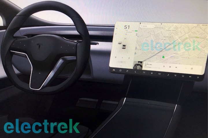 Tesla Model S dashboard gelekt electrek facelift
