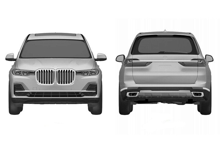BMW X7 patentschetsen