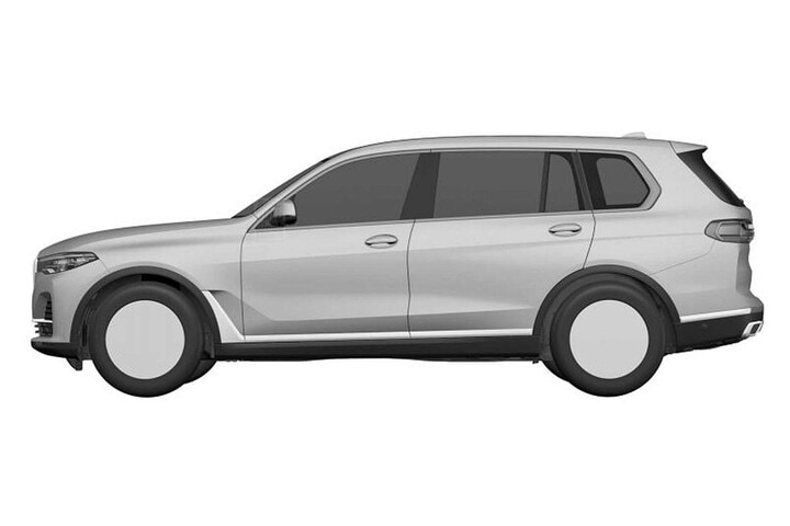BMW X7 patentschetsen