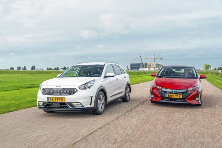 Plug-inhybirde Kia Niro Toyota Prius