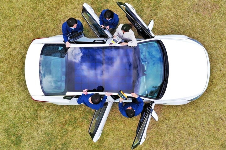 Hyundai zonne-energie oplaadsysteem 
