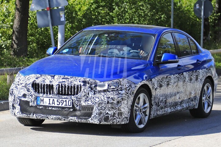 BMW 1-serie sedan spyshots