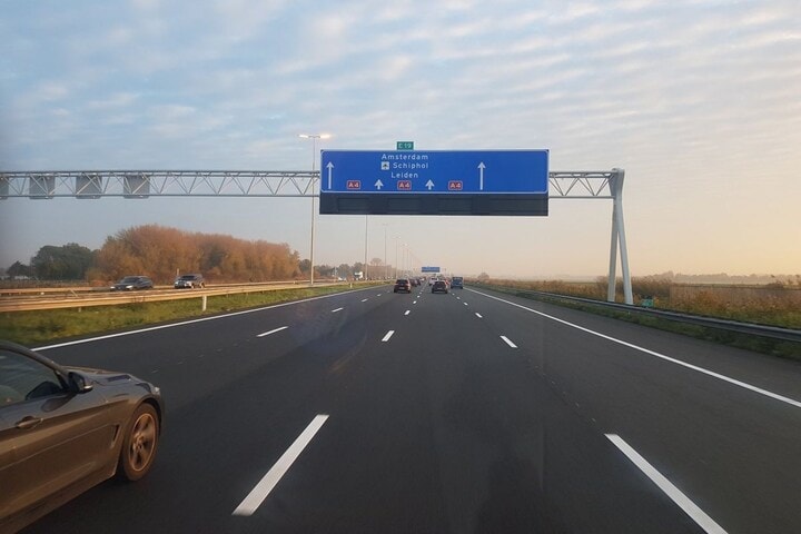 A4 verbreed Den Haag Amsterdam Leiden Snelweg rijd