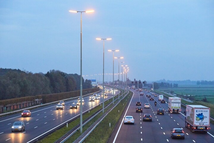 A4 verbreed Den Haag Amsterdam Leiden Snelweg rijd