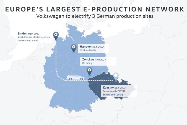 Volkswagen fabrieken Europa plan
