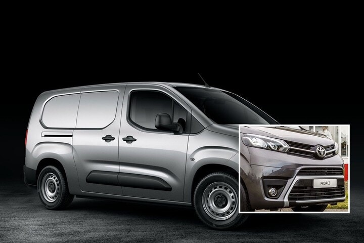 Toyota Peugeot Partner busje photoshop PSA