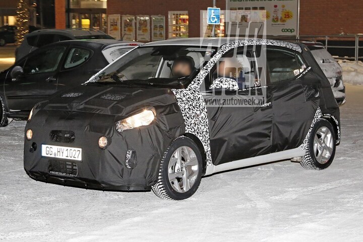 Hyundai i10 spyshots