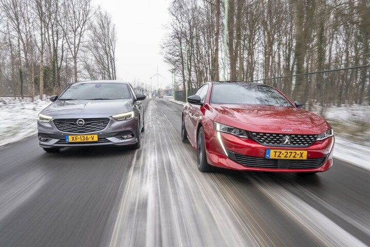 Peugeot 508 Opel Insignia dubbeltest