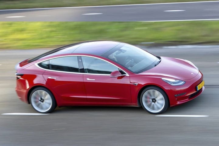 Tesla Model 3 EV elektrische auto