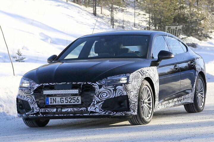 Audi A5 Sportback facelift spyshots