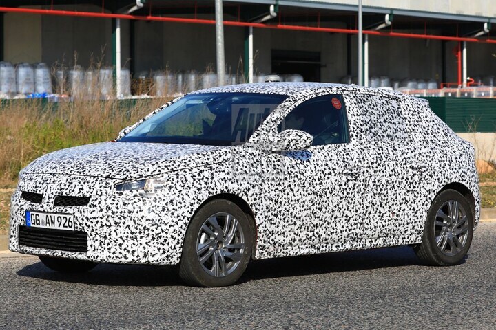 Opel Corsa camouflage spy