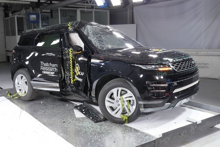 EuroNCAP Land Rover Range Rover Evoque Citroën C5 