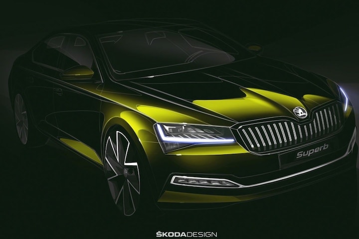 Skoda Superb schets