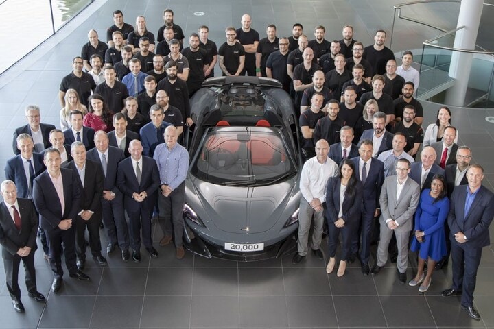 McLaren 600LT Spider productiemijlpaal