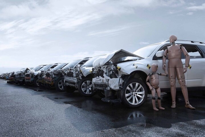 Subaru crash test