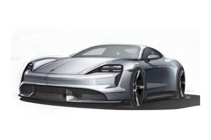 Porsche Taycan schets