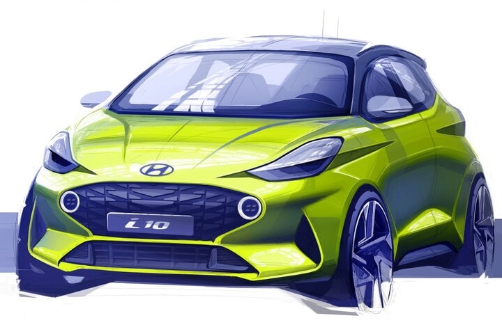 Hyundai i10 schets