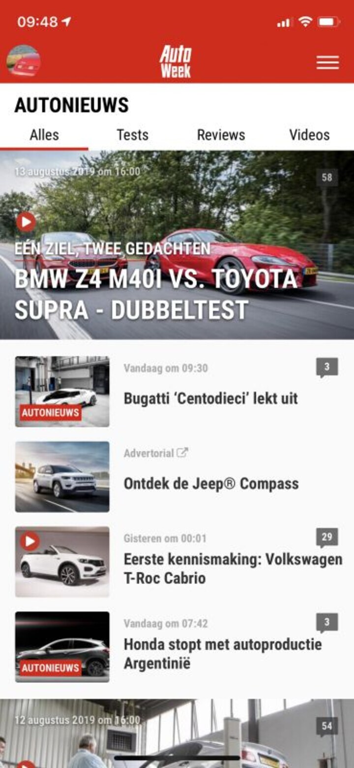 AutoWeek app screenshot