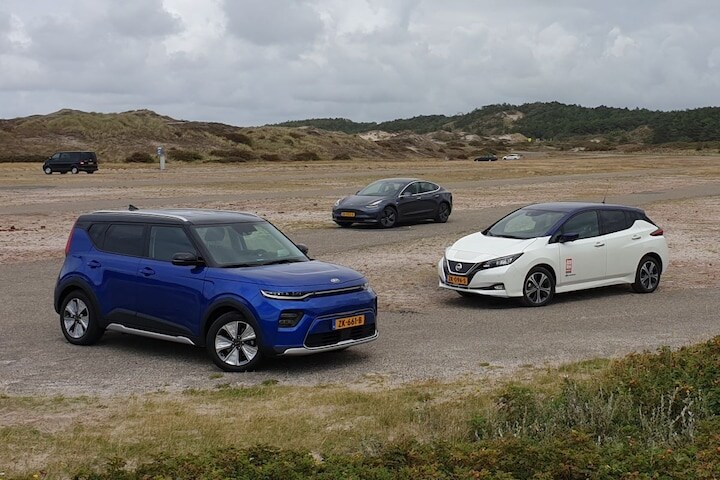 Tesla Model 3 elektrisch rijden Nissan Leaf e-soul