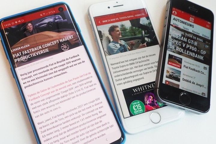 AutoWeek App mobiel telefoon iphone