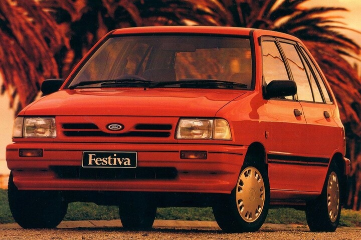 De Tweeling: Ford Festiva- Mazda 121 - Kia Pride -
