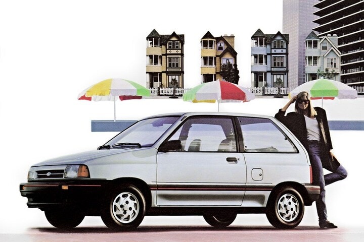 De Tweeling: Ford Festiva- Mazda 121 - Kia Pride -