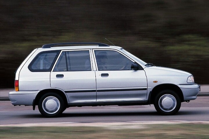 De Tweeling: Ford Festiva- Mazda 121 - Kia Pride -