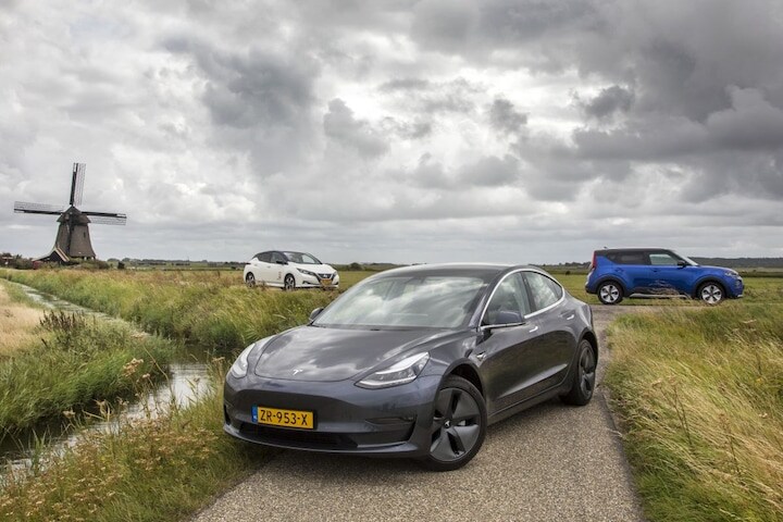 EV's elektrisch rijden bijtelling Nederland Tesla 