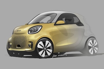 Smart Fortwo facelift schets