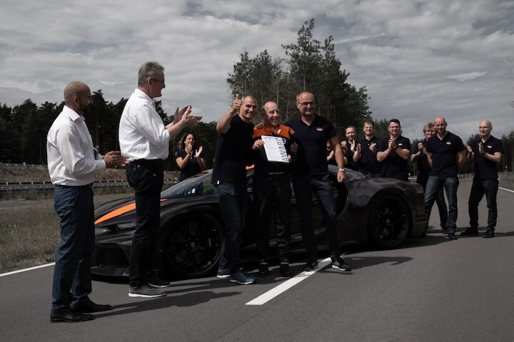 Bugatti Chiron snelheidsrecord 300 mp/h