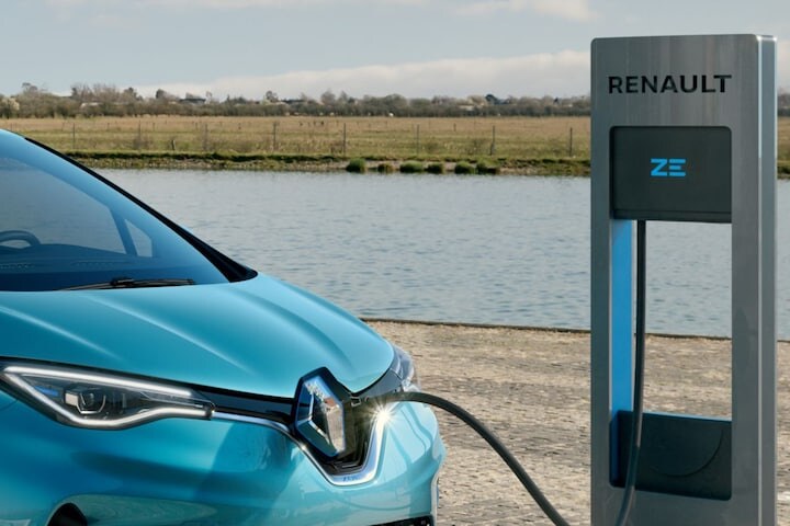 Renault EV laden neus logo