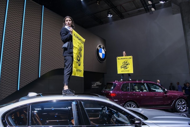 greenpeace co2 iaa frankfurt klimaat milieu activi
