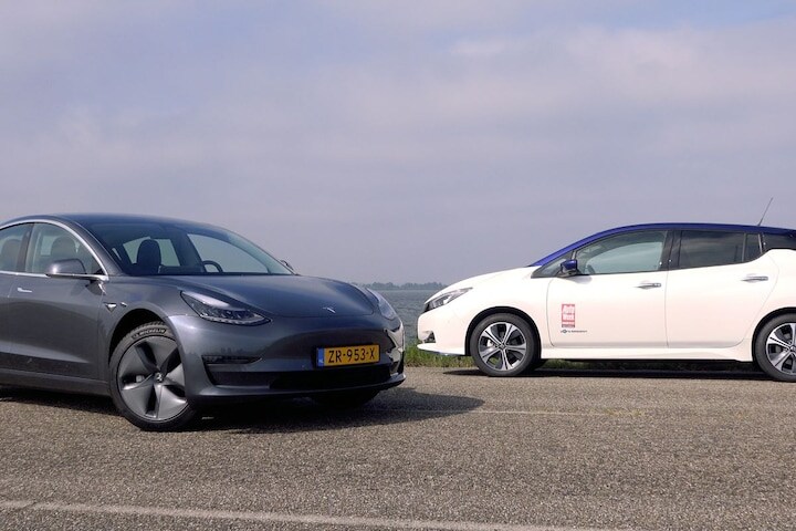 Nissan Leaf vs Tesla 3 