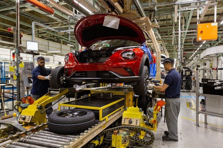Nissan Juke productie UK Sunderland fabriek