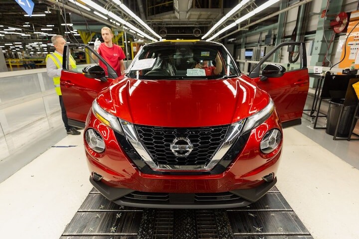 Nissan Juke productie UK Sunderland fabriek