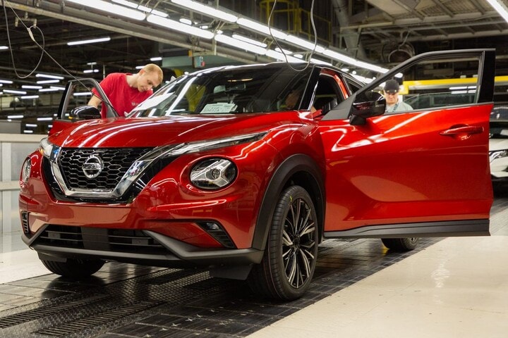 Nissan Juke productie UK Sunderland fabriek