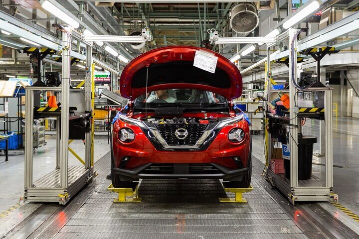 Nissan Juke productie UK Sunderland fabriek