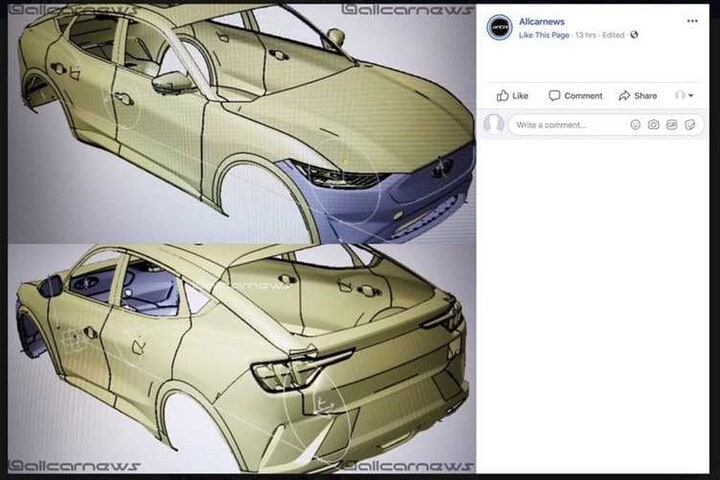 Ford Mustang EV uitgelekt