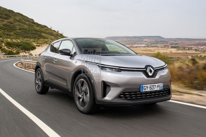 Renault EV cross-over elektrische illustratie