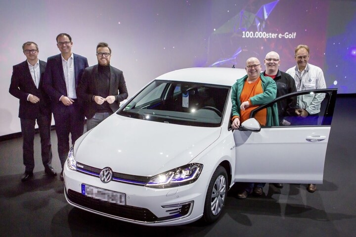 Volkswagen e-Golf 100.000 mijlpaal