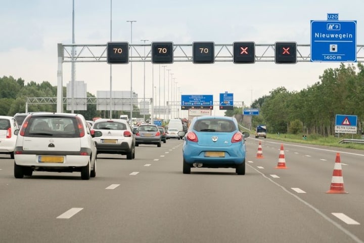 rood kruis snelweg rijkswaterstaat