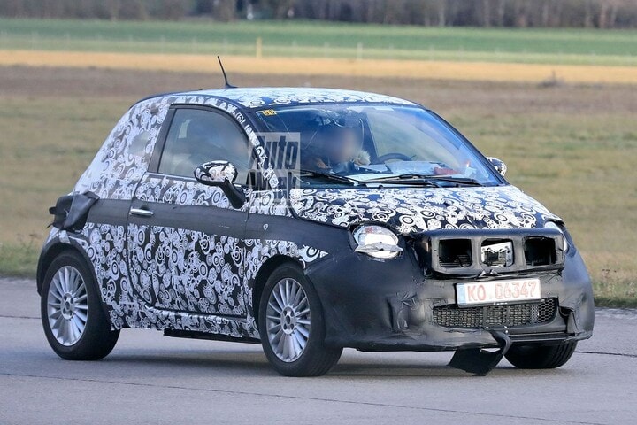Fiat 500 Electric spyshots