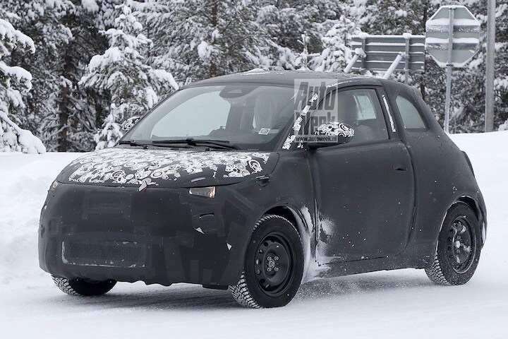 Fiat 500e spyshots