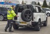 Rode Kruis Land Rover Defender