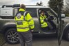 Rode Kruis Land Rover Defender