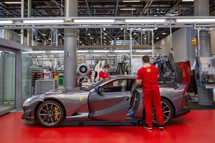 Ferrari productie fabriek Maranello Modena
