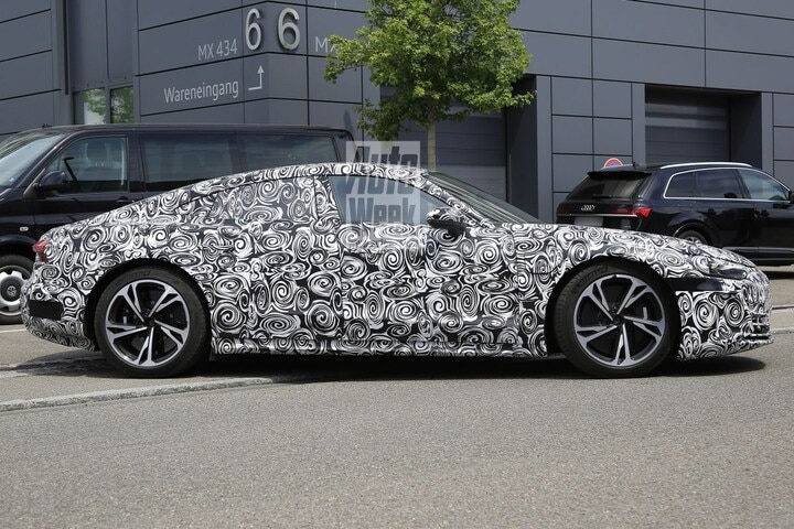 Audi E-tron GT spionage